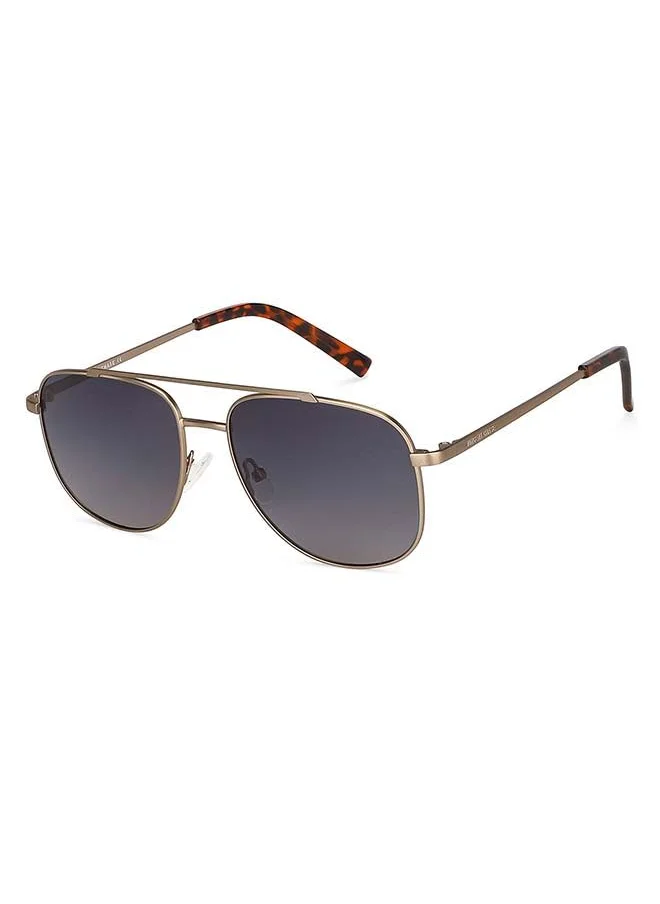 VINCENT CHASE Vintage Full Rim Square Frame Polarized & UV Protected Sunglasses VC S12934 - 55mm - Gold