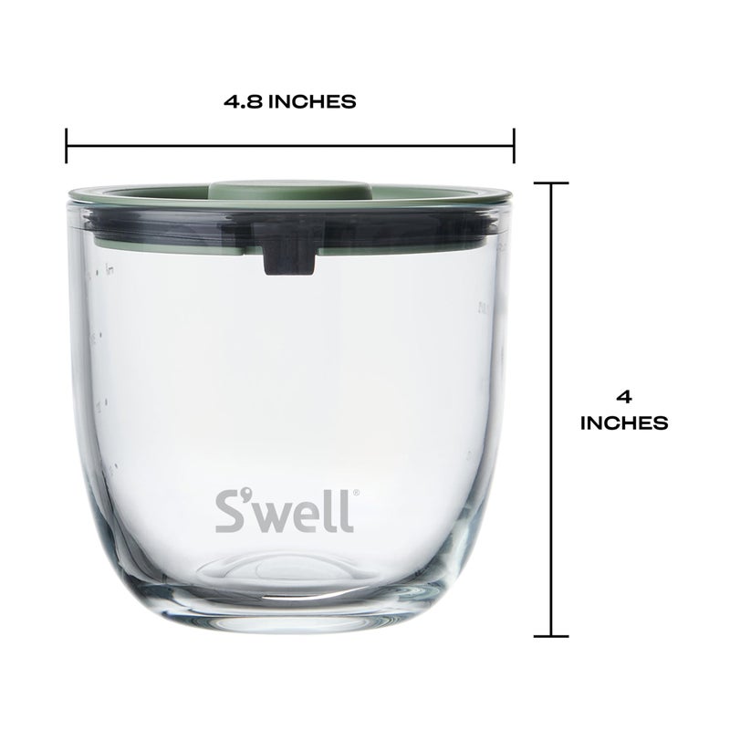 S'well 16oz Glass Prep Bowl Set of 4 For Easy Meal Prep, Vintage Pastels, Made From Durable Tempered Glass - Image 3