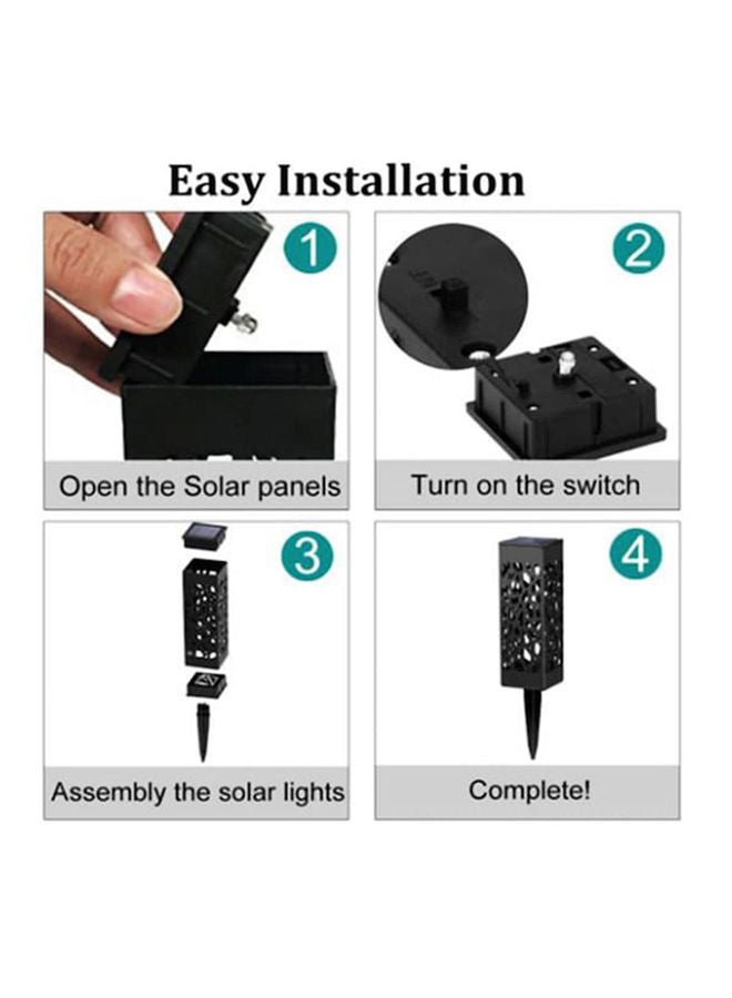 NIBEMINENT LED Waterproof Outdoor Solar Lamp Warm White 6x6x28.5cm - Image 3