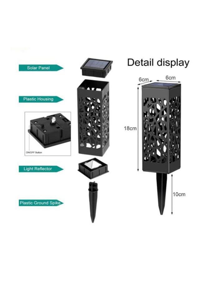 NIBEMINENT LED Waterproof Outdoor Solar Lamp Warm White 6x6x28.5cm - Image 2