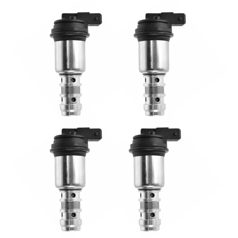 TRQ Variable Valve Timing Solenoid VANOS VVT Set of 4 Compatible with BMW N62 N63 550i 650i 750i