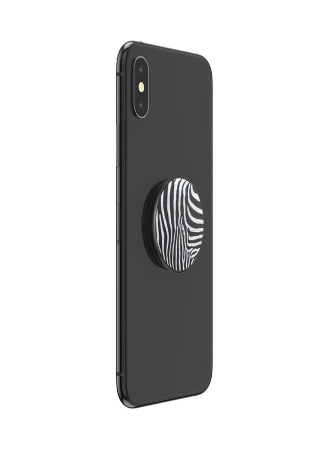 PopSockets Phone Grip with Expanding Kickstand, Enamel Graphic - Zebra - Image 4