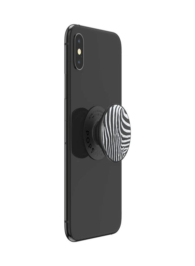 PopSockets Phone Grip with Expanding Kickstand, Enamel Graphic - Zebra - Image 5