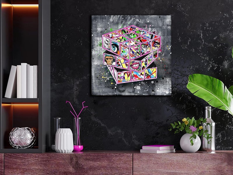 SIXTTART Banksy Style Canvas Wall Art - Image 3