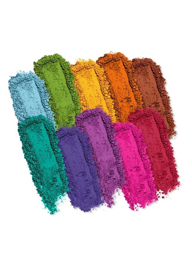 Profusion Cosmetics Lightweight, Smooth, Ultra-Blendable with High & Rich Color - Mini Artistry 10 Shade Eyeshadow Palette, Spectrum - Image 4