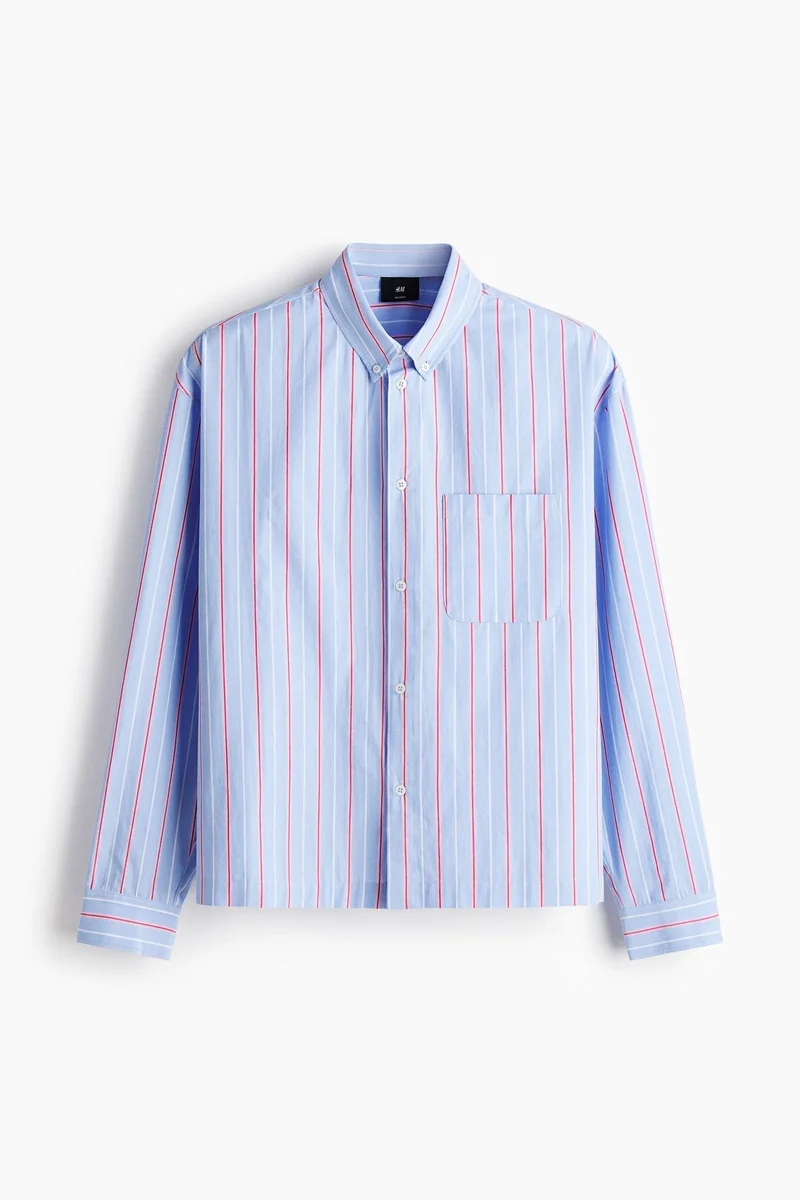 H&M  Relaxed Fit Cotton shirt for Men | Best Price UAE