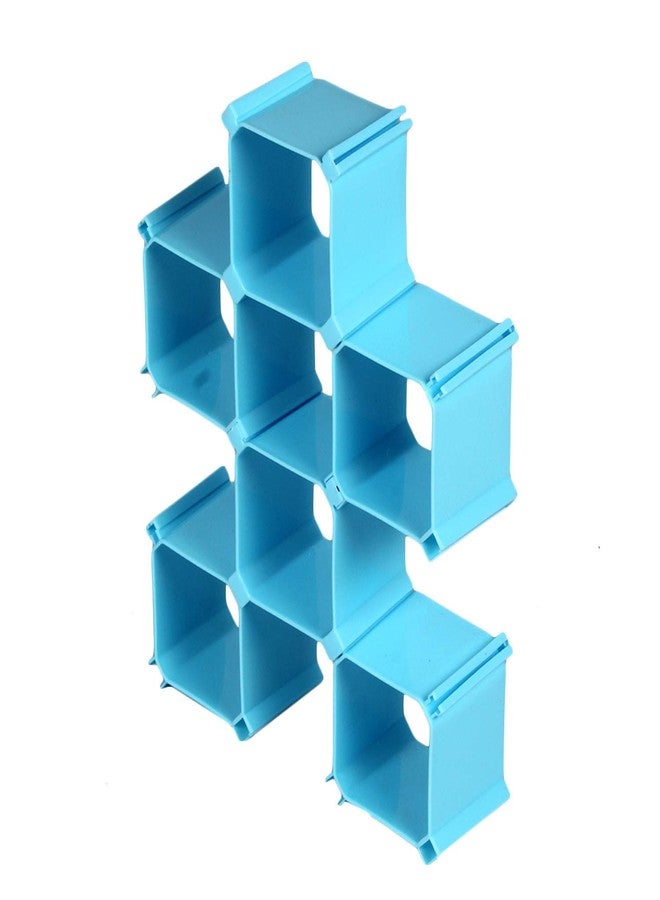 CONNECTWIDE® Six Assembly, Heart Combination Drawer Organizer Partition Plastic Storage Box Drawer Organizer for Clothes, Undergarments, Jewelry, Makeup, Closet, Kitchen, Office, etc. - Image 1
