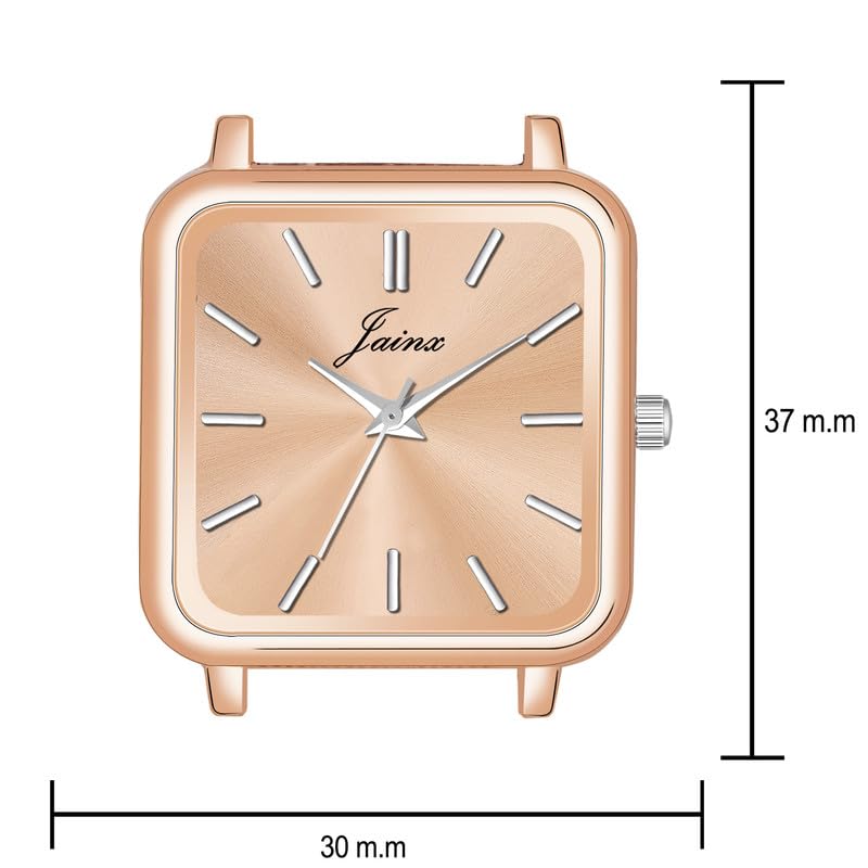 jainx Rose Gold Mesh Magnet Steel Chain Gift Analog Watch for Women - Image 3