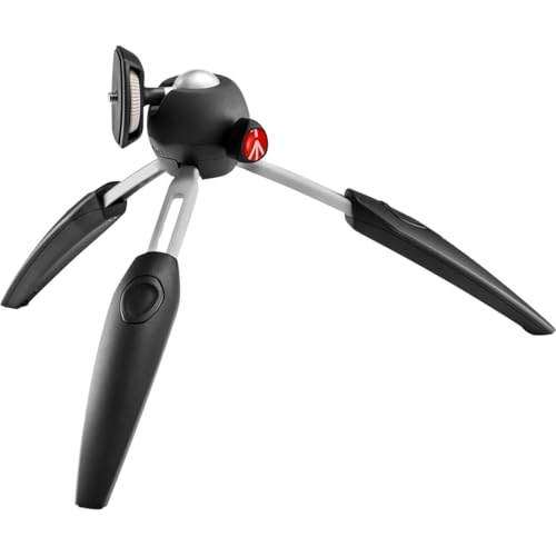 Manfrotto مانفروتو MTPIXIEVO-BK، حامل ثلاثي صغير من نوع PIXI EVO ذو قسمين لكاميرات المرايا، وكاميرات النظام المدمجة، وكاميرات DSLR، والفيديو، بحجم مدمج، مصنوع من الألمنيوم، باللون الأسود - Image 4