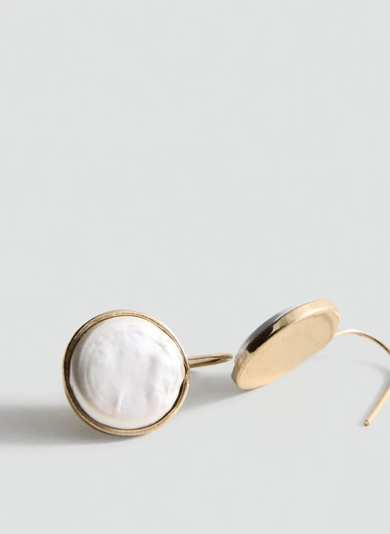 مانجو Round resin earrings