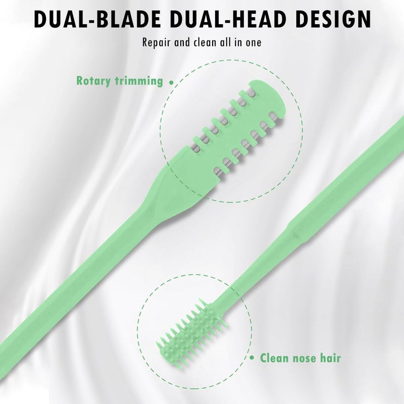OneNine Nasal Hair Cutter, 8pcs Portable Double Sided Manual Nose Hair Trimmer, 360 Degree Rotating Ear Nose Hair Trimmer Nose Hair Plucker for Men Women - Image 4
