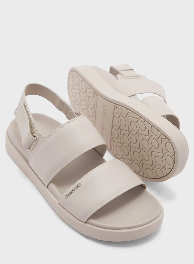 CALVIN KLEIN Multi Strap Flat Sandals