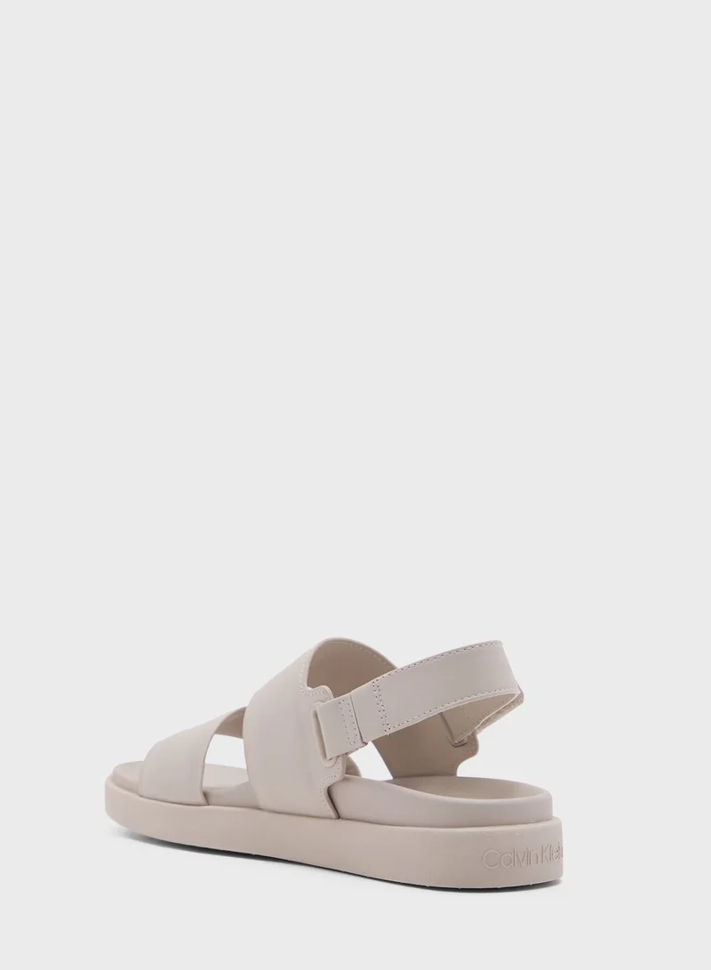 CALVIN KLEIN Multi Strap Flat Sandals