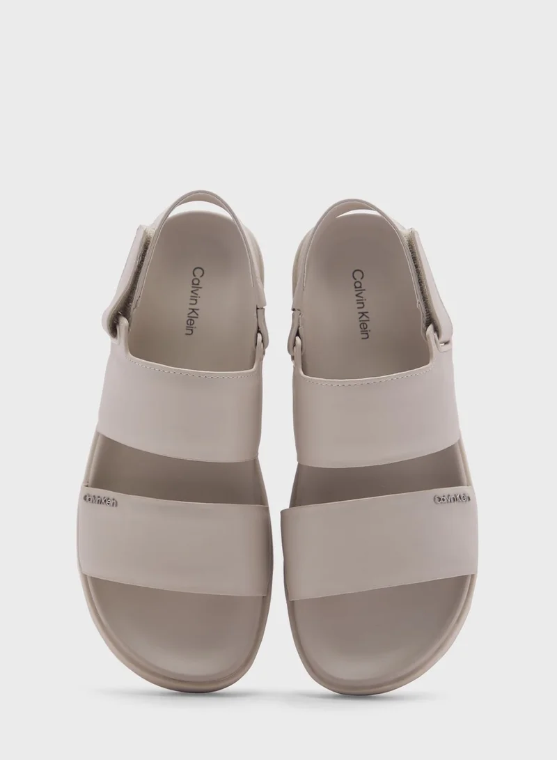 CALVIN KLEIN Multi Strap Flat Sandals