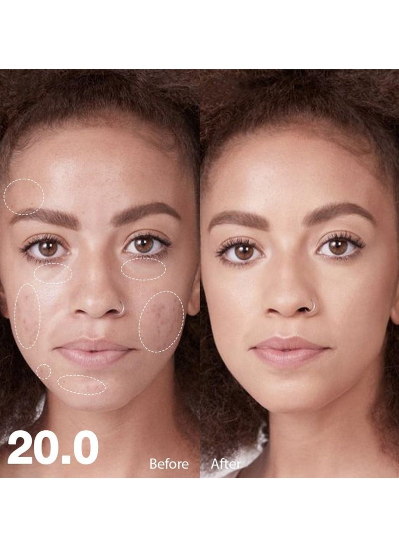 SYOSI 2 Pcs under Eye Concealer Full Coverage, Perfect Under Eye Concealer, Waterproof Concealer for Dark Circles, Puffiness, Cream Foundation Eye Brightener, Anti Aging, Natural Matte Finish, Redness  - Image 2