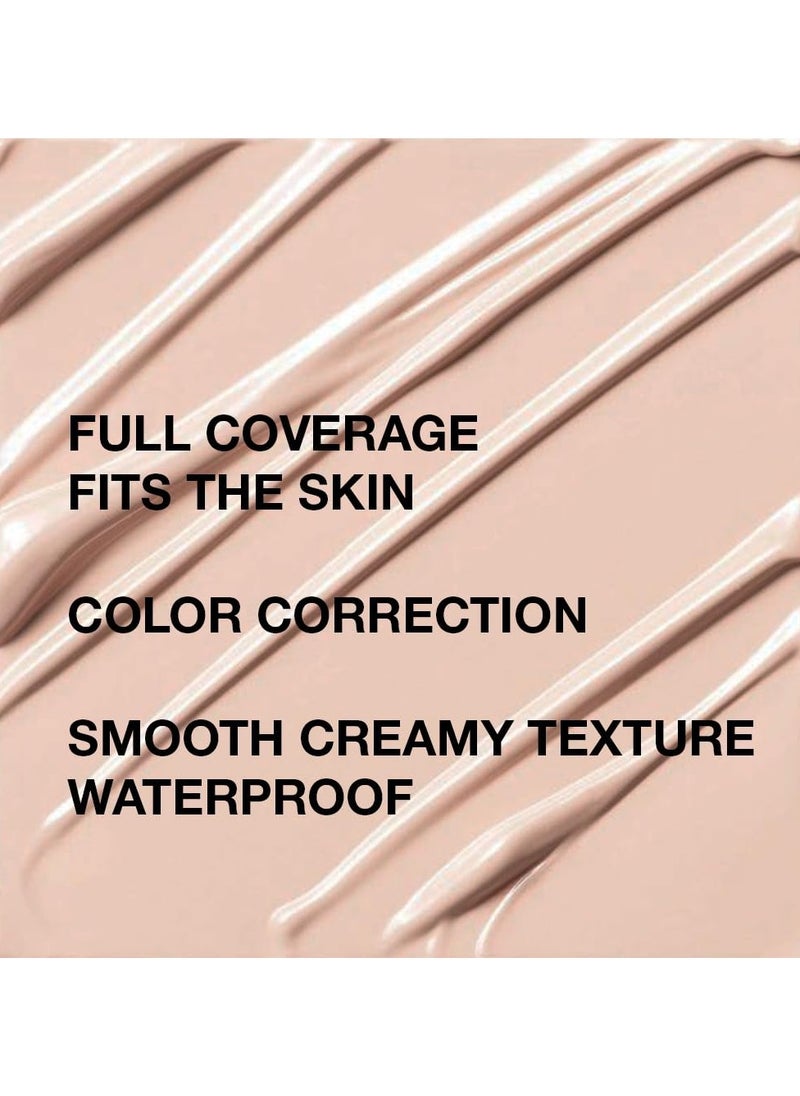 SYOSI 2 Pcs under Eye Concealer Full Coverage, Perfect Under Eye Concealer, Waterproof Concealer for Dark Circles, Puffiness, Cream Foundation Eye Brightener, Anti Aging, Natural Matte Finish, Redness  - Image 4