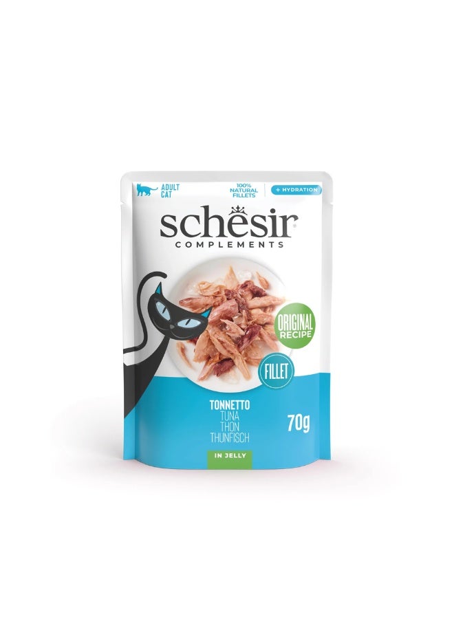 شيسر طعام القطط الرطب من شيسير كومبليمينتس في كيس جيلي - تونة 70 جم × 20 قطعة - Image 2