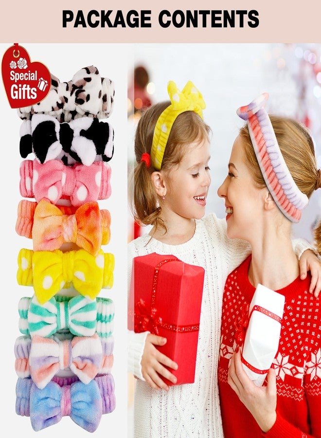 YOOVR 8PCS Spa Headband Christmas Stocking Stuffers Bulk Gifts for Women Teen Girls, Skincare Headband for Washing Face & Makeup, Girls Trip Gifts Favors, Spa Party Supplies Slumber Party, Gift Basket - Image 3