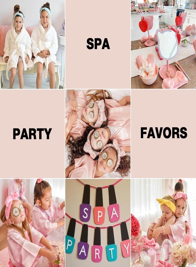 YOOVR 8PCS Spa Headband Christmas Stocking Stuffers Bulk Gifts for Women Teen Girls, Skincare Headband for Washing Face & Makeup, Girls Trip Gifts Favors, Spa Party Supplies Slumber Party, Gift Basket - Image 5