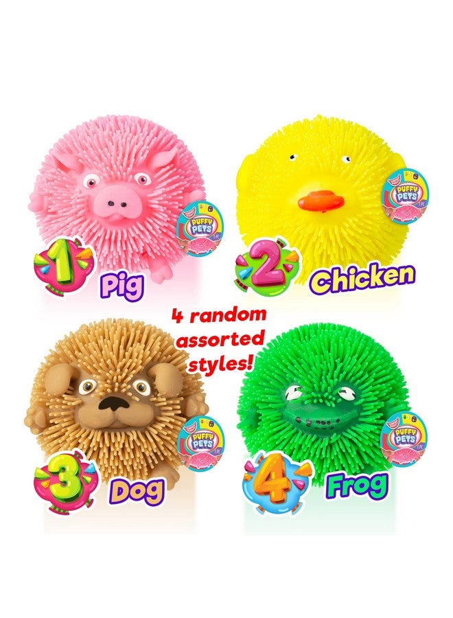 جا-رو ألعاب الكرة المنتفخة على شكل علكة على شكل حيوانات (كرة واحدة متنوعة) لعبة تململ إسفنجية خيطية غامضة للأطفال والكبار. الكرات الحسية لتخفيف التوتر. جوائز الفصل الدراسي لحزمة هدايا الحفلات السائبة. 43501 - Image 2