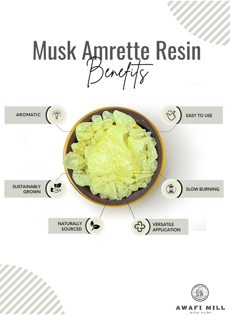 Awafi Mill Musk Ambrette - Premium Natural Incense Resin  - Image 3