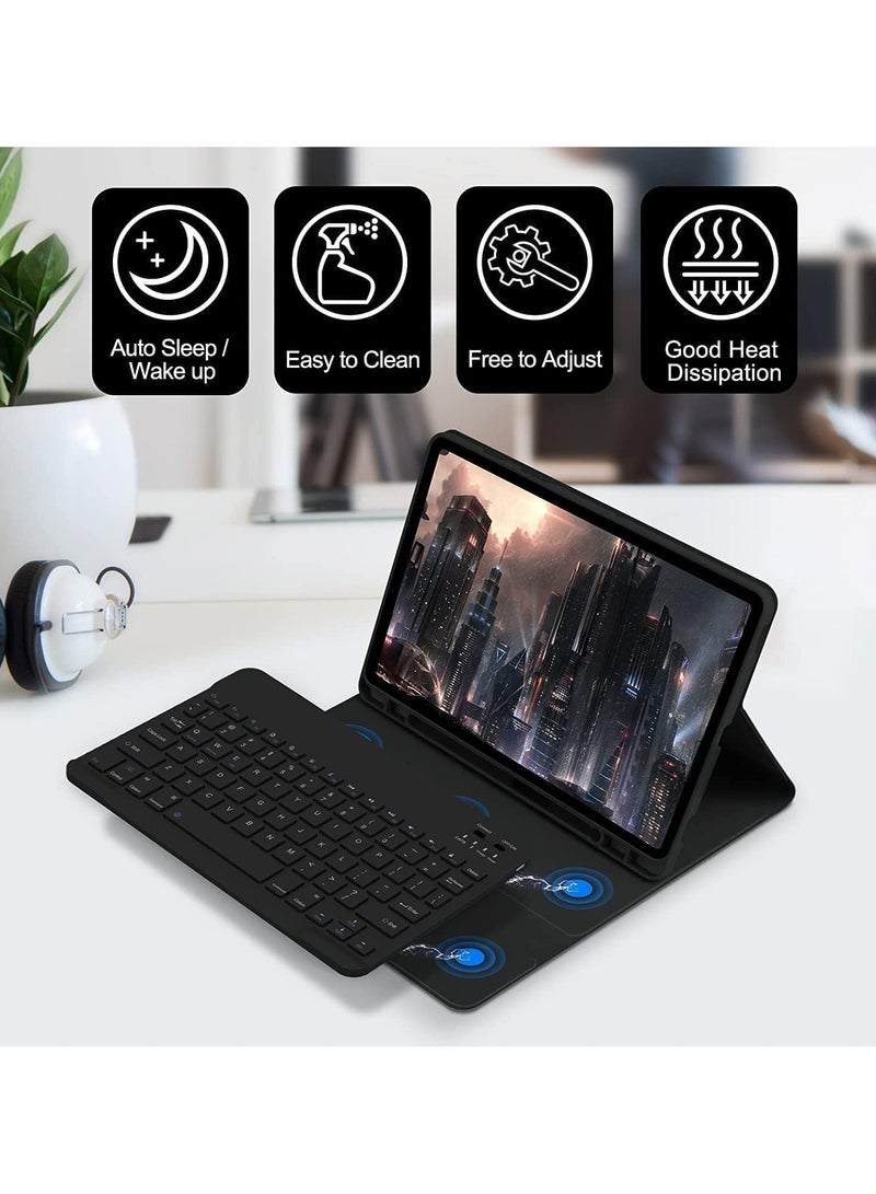 General Keyboard Case Compatible with Samsung Galaxy Tab S10 FE Plus 13.1 inch 2025 SM-X620 X626B Slim PU Cover Detachable Wireless Keyboard  - Image 2
