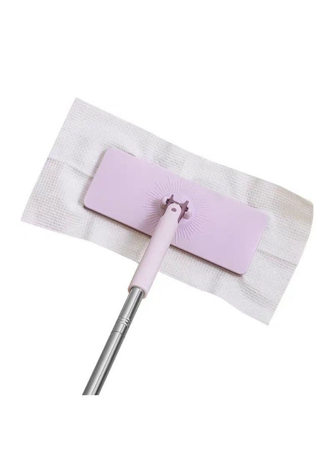 ممسحة أرضية دوارة مسطحة برأس دوار 360 درجة - ممسحة خفيفة الوزن من الألياف الدقيقة للأرضيات الخشبية والبلاط والخشب الرقائقي والفينيل - تصميم فائق النحافة للزوايا والقواعد والأماكن الضيقة - Image 3