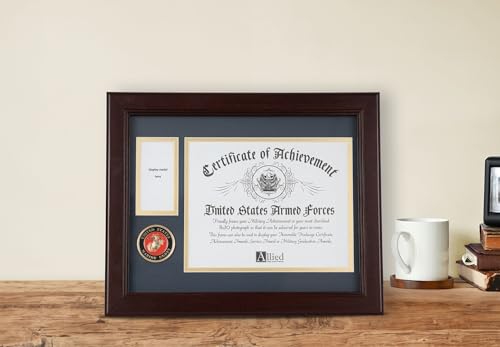 Allied Flag Allied Frame U.S. Marine Corps Medal and Award Frame with Medallion -13 x 16 - Image 4