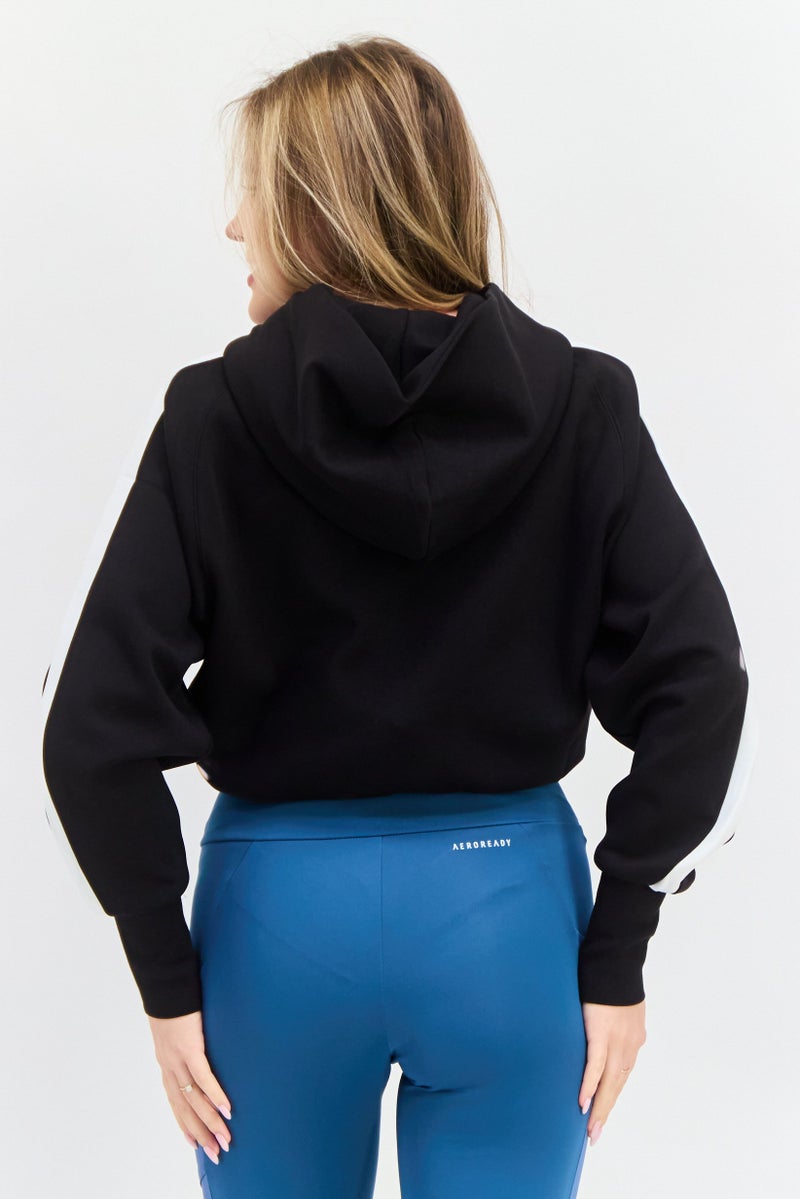 PUMA Women Sportswear Fit Long Sleeve Outdoor Hooded Bodysuit, Black - Image 3