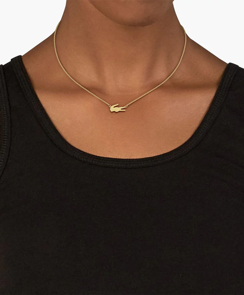 LACOSTE Crocodile Long Necklace