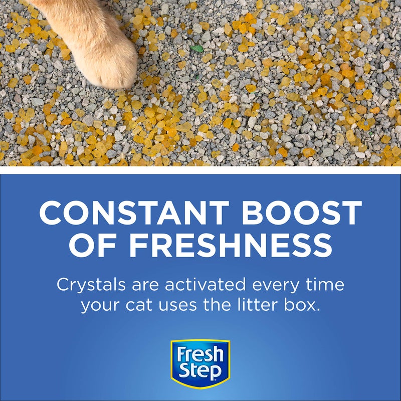 Fresh Step Cat Litter Crystals in Tropical Summer Breeze Scent - Cat Litter Box Deodorizer - Combats Odors and Neutralizes Smells to Keep Your Home Clean, Value Size, 70 Ounce - Image 3