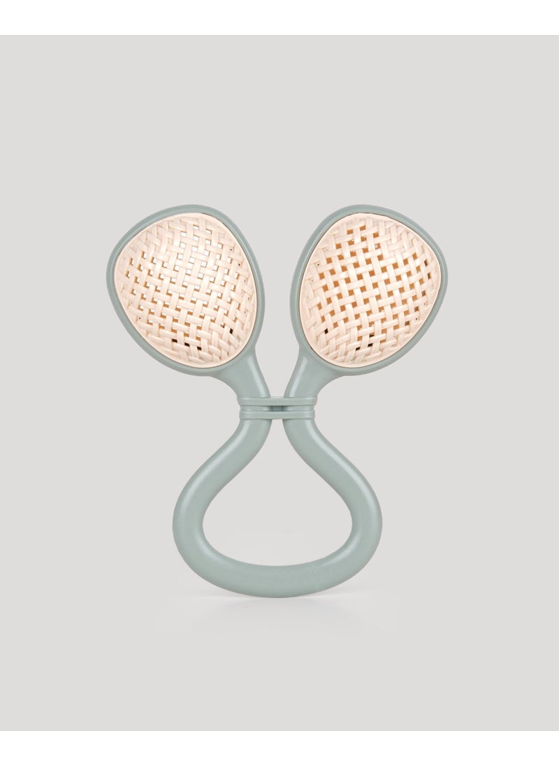 Let's Be Child Lc Ring Wicker Rattle Gray  - Image 1