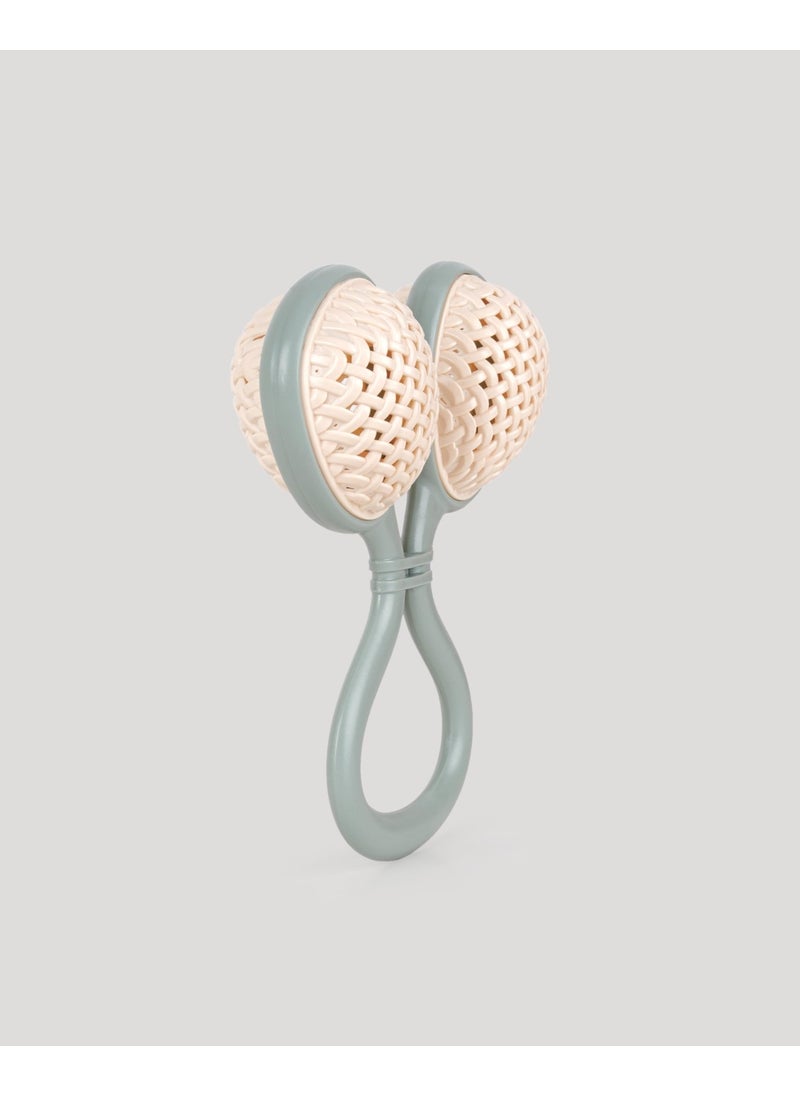 Let's Be Child Lc Ring Wicker Rattle Gray  - Image 2