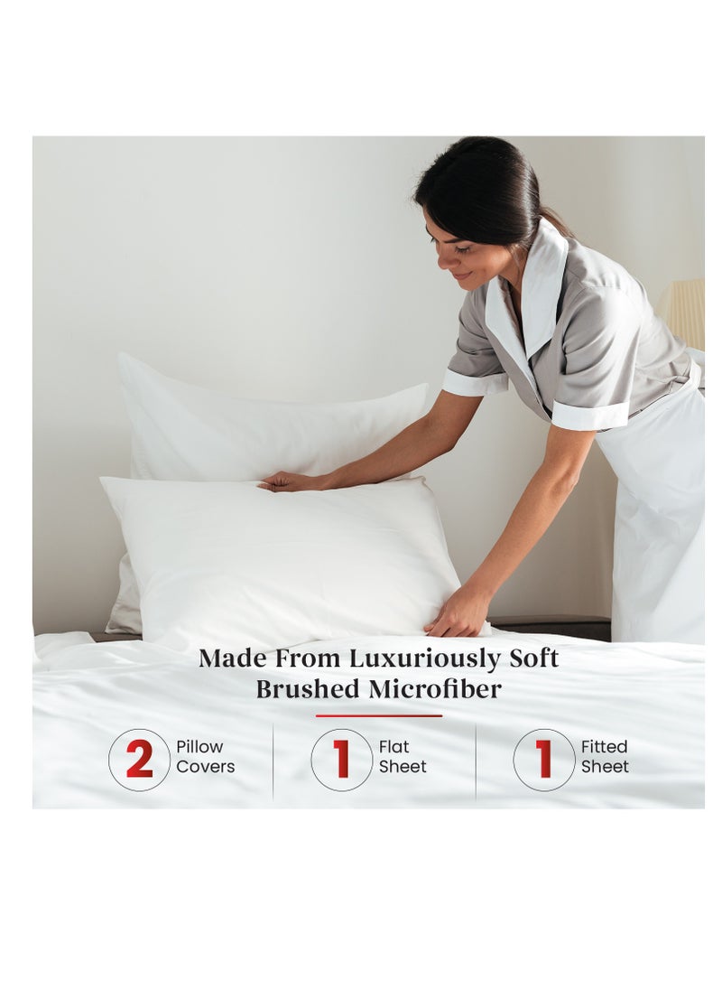 Infinitee Xclusives - Premium Grey Queen Sheets Set - 1800 TC Series 4 Piece Bed Sheets - Soft Brushed Microfiber Fabric - 16 Inches Deep Pockets Sheets Wrinkle Free & Fade Resistant by Infinitee Xclusives - Image 1