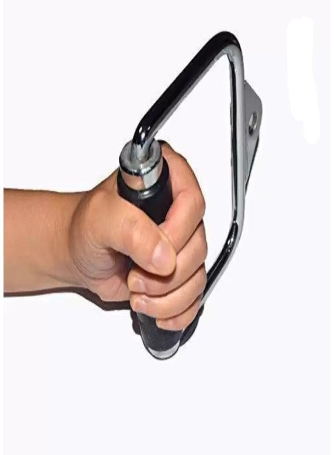 FITFOREVER D Handle (Grip) Stirrup Crossover bar, Multi Training bar, Triceps, Press Down bar, Cable Attachment with Spring snap Hook - Image 2