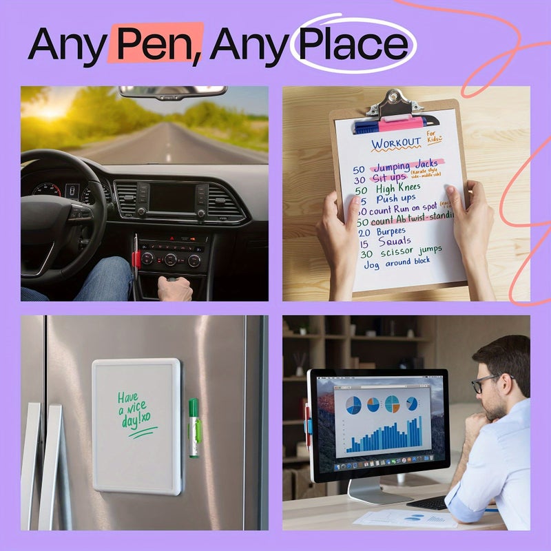 5 Pack Silicone Pen Holders Green Waterproof Adhesive Desk Organizer Square Storage - Image 4