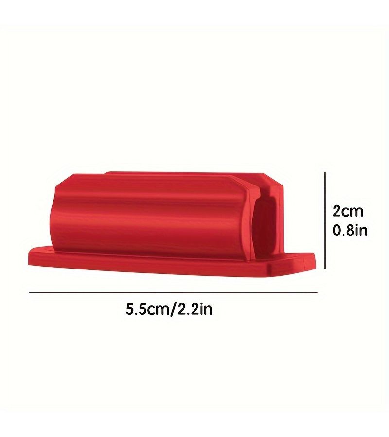 5 Pack Silicone Pen Holders Green Waterproof Adhesive Desk Organizer Square Storage - Image 2