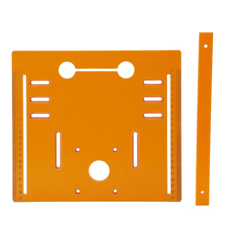 Phenolic Resin Base Plate for Woodworking with 90 and 45 Degree Cutting Scale Markings - Image 2