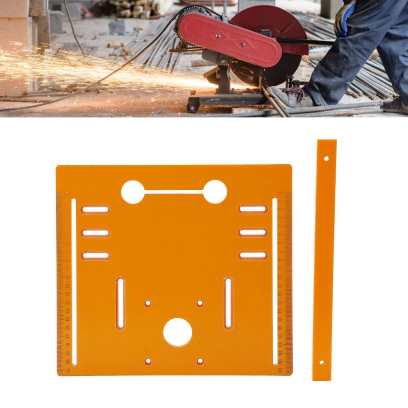 Phenolic Resin Base Plate for Woodworking with 90 and 45 Degree Cutting Scale Markings - Image 4