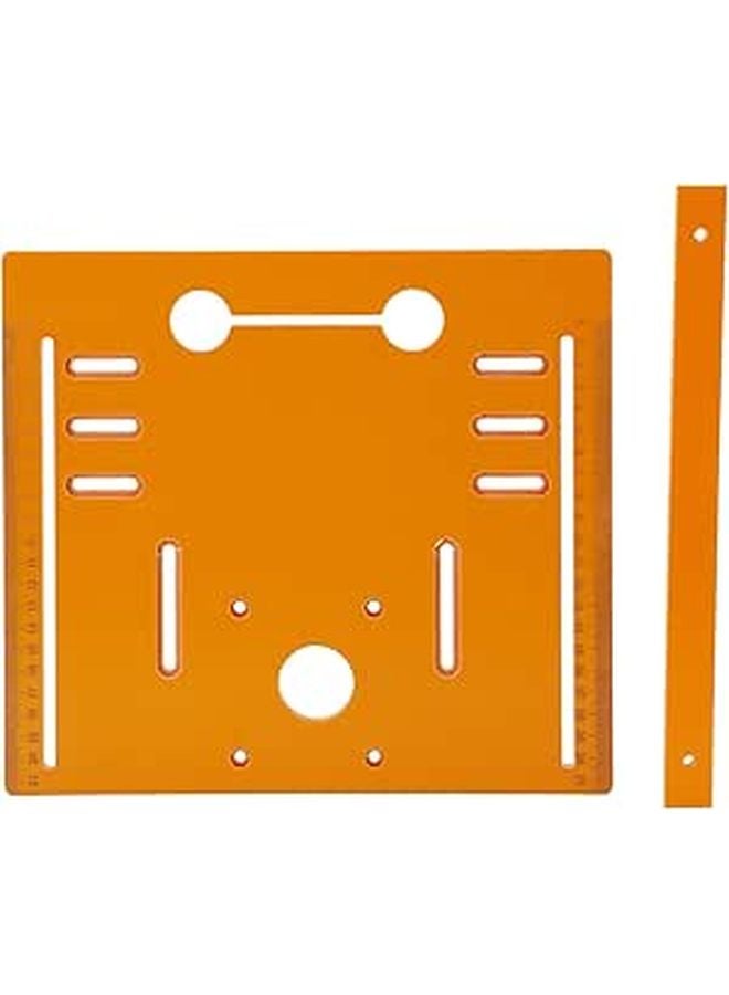 Phenolic Resin Base Plate for Woodworking with 90 and 45 Degree Cutting Scale Markings - Image 1