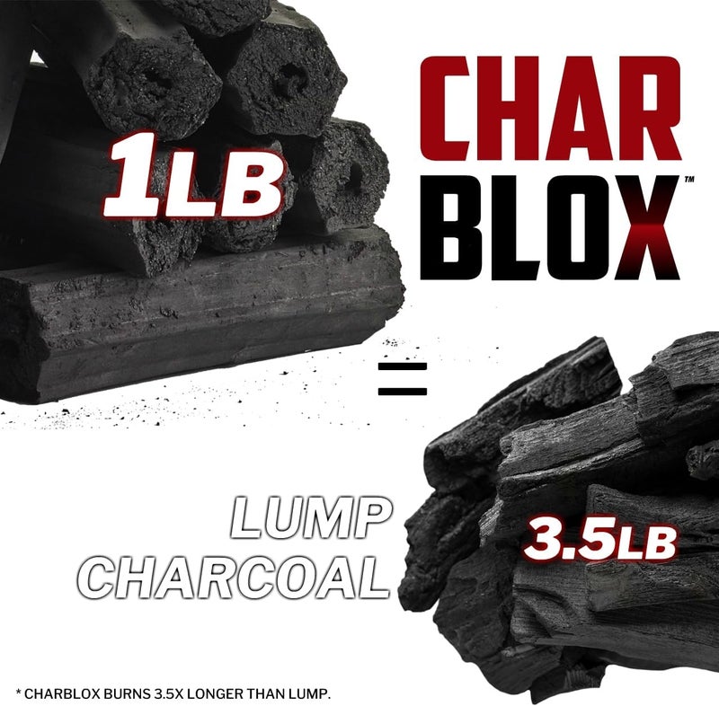 CHARBLOX 5LB Premium Hardwood Grilling Charcoal Logs - All Natural, Sustainable, Grilling/BBQ/Smoker/Kamado/Ceramic Grill/Yakitori, Binchotan, Burns 4X Longer - Image 2
