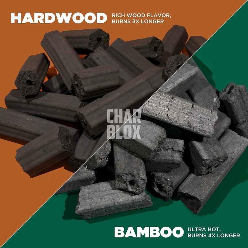 CHARBLOX 5LB Premium Hardwood Grilling Charcoal Logs - All Natural, Sustainable, Grilling/BBQ/Smoker/Kamado/Ceramic Grill/Yakitori, Binchotan, Burns 4X Longer - Image 3