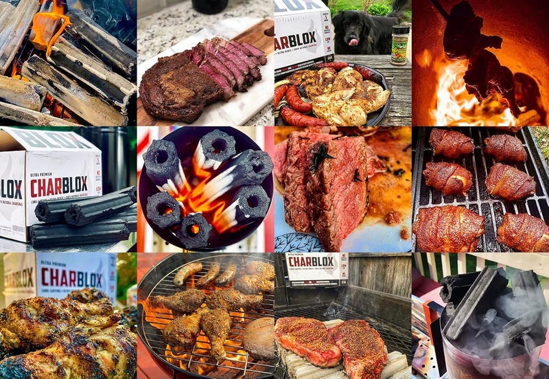 CHARBLOX 5LB Premium Hardwood Grilling Charcoal Logs - All Natural, Sustainable, Grilling/BBQ/Smoker/Kamado/Ceramic Grill/Yakitori, Binchotan, Burns 4X Longer - Image 5