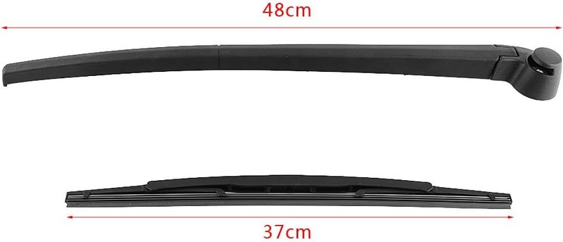 klarako Rear Window Windshield Wiper, Wiper Arm Rear Car Auto Rear Windscreen Windshield Wiper Arm & Blade - Image 4