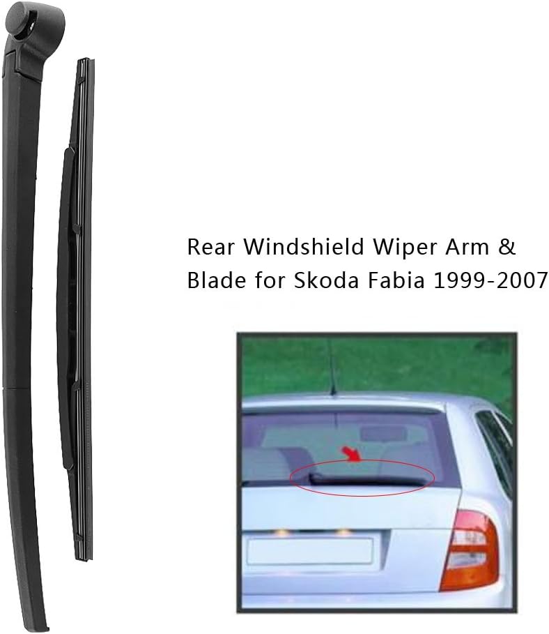 klarako Rear Window Windshield Wiper, Wiper Arm Rear Car Auto Rear Windscreen Windshield Wiper Arm & Blade - Image 5