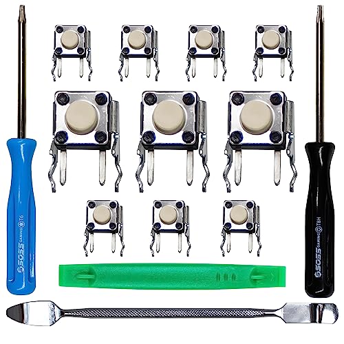 SOSS GAMING® 2023 Tactile Switch Repair Kit for Xbox One Controllers Base Model, S, Elite Series 1, Elite Series 2 - RB LB Bumper Button Repair & Fix (10 Pack) - Image 1