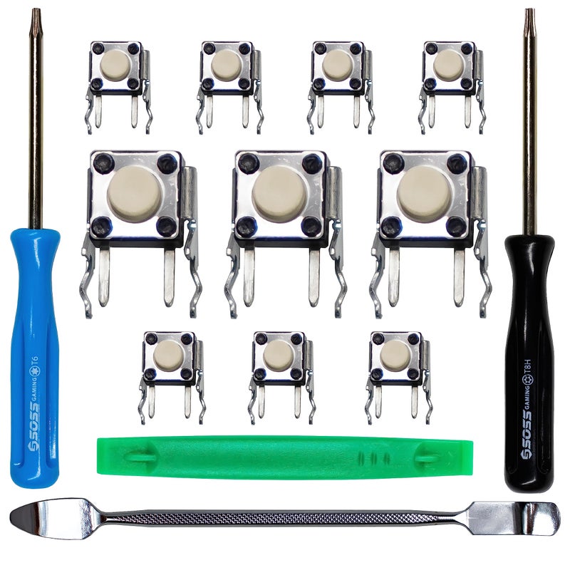 SOSS GAMING® 2023 Tactile Switch Repair Kit for Xbox One Controllers Base Model, S, Elite Series 1, Elite Series 2 - RB LB Bumper Button Repair & Fix (10 Pack) - Image 5