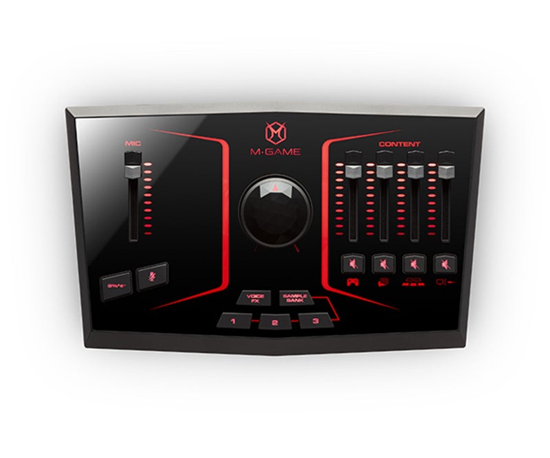 M-Audio M-Game Solo Gaming Live Sound Card USB Audio Mixer Built-in Voice FX Sampler RGB Light 48V Phantom Power Independent Volume Fader for Single Streamer Podcast Broadcast - Image 5