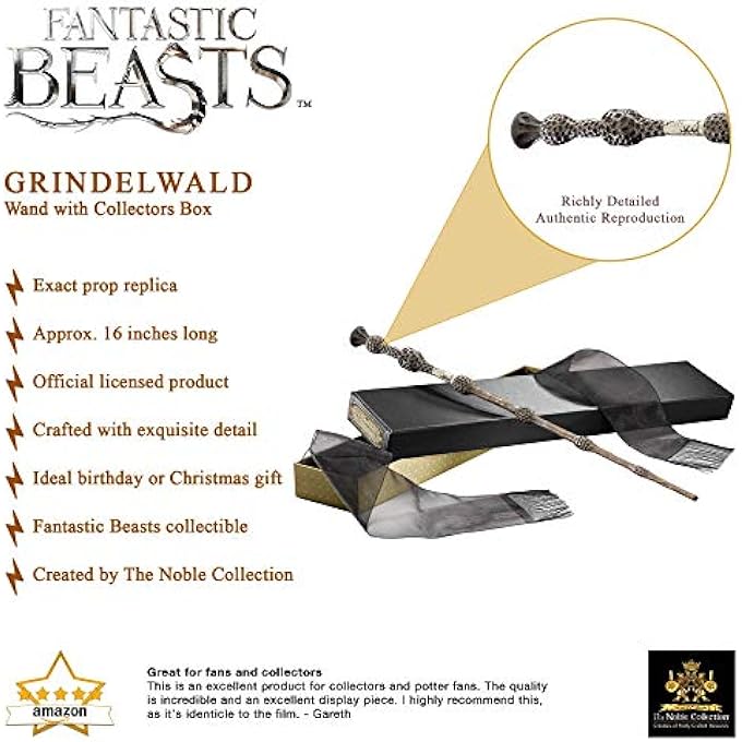 FANTASTIC BEASTS GELLERT GRINDELWALD WAND - Image 3