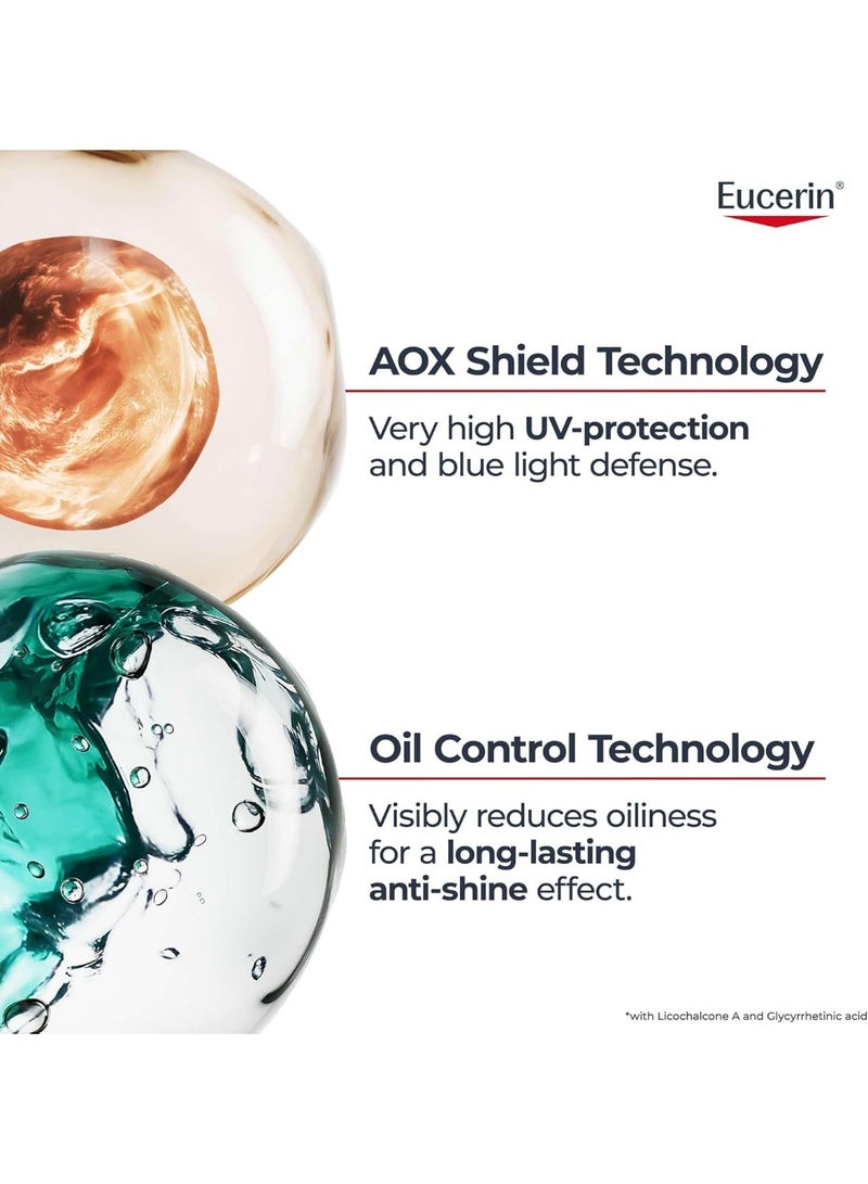Eucerin Face Sunscreen Oil Control Gel-Cream Dry Touch For Blemish-Prone Skin 50ml - Image 4